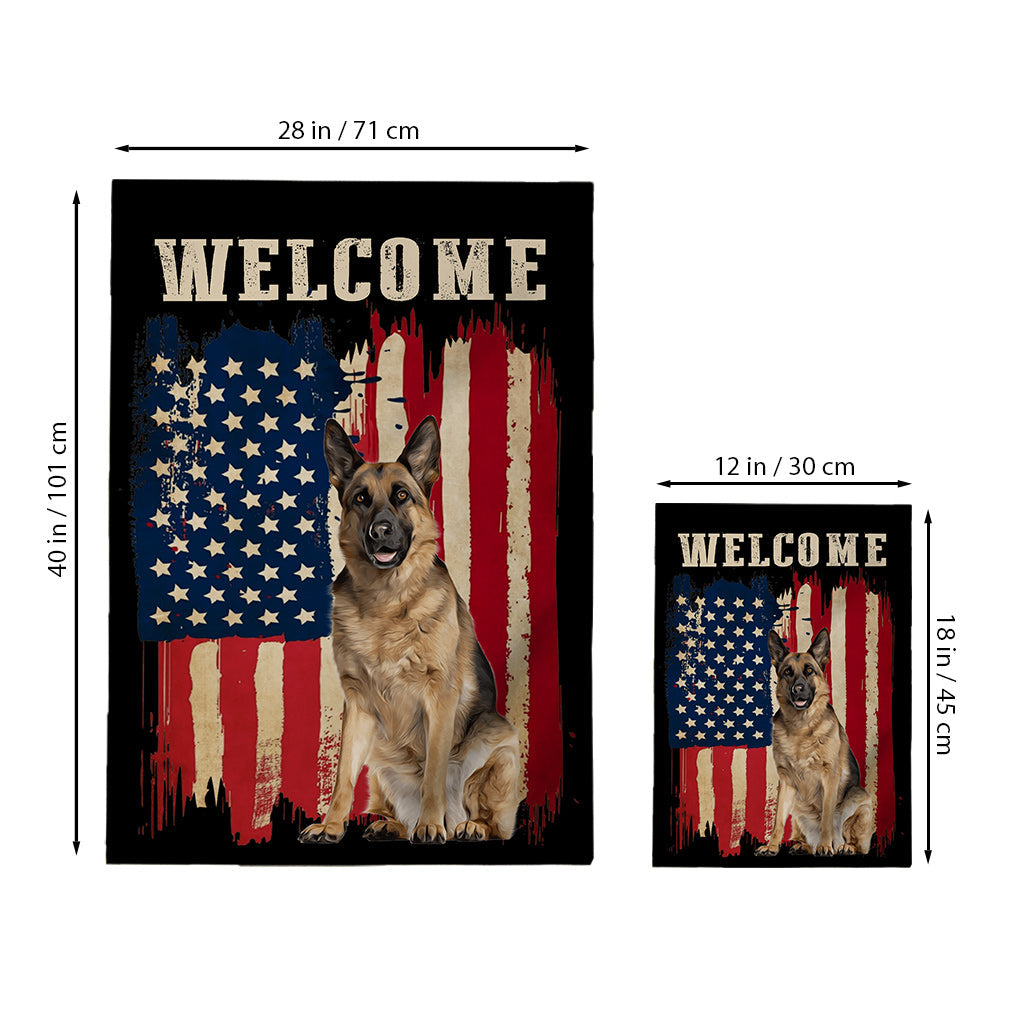 Puppy Flag - Personalized Dog Garden Flag