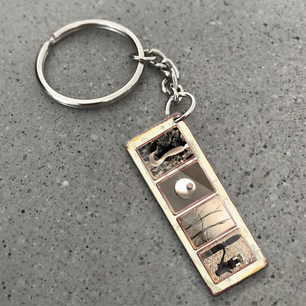 Vintage Fishing Custom Name - Personalized Fishing Keychain