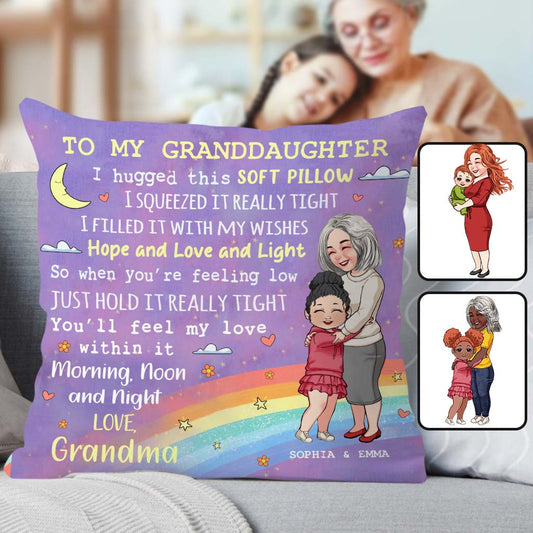 To My Daugter/ Granddaughter/ Son/ Grandson... - Personalized Grandma Throw Pillow