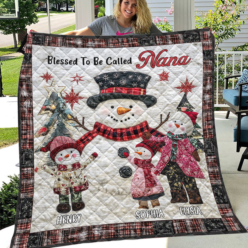 Nana Grandma Gigi - Personalized Grandma Quilt