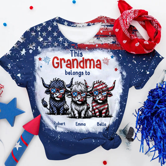 This Grandma Belongs To These Cuties - Personalized All Over Shirt