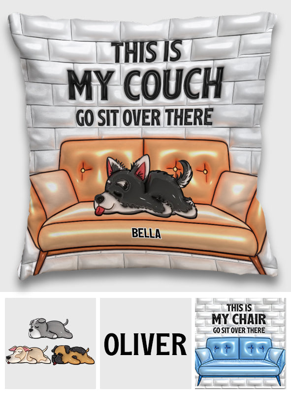 This Is My Couch - Personalized Dog Throw Pillow