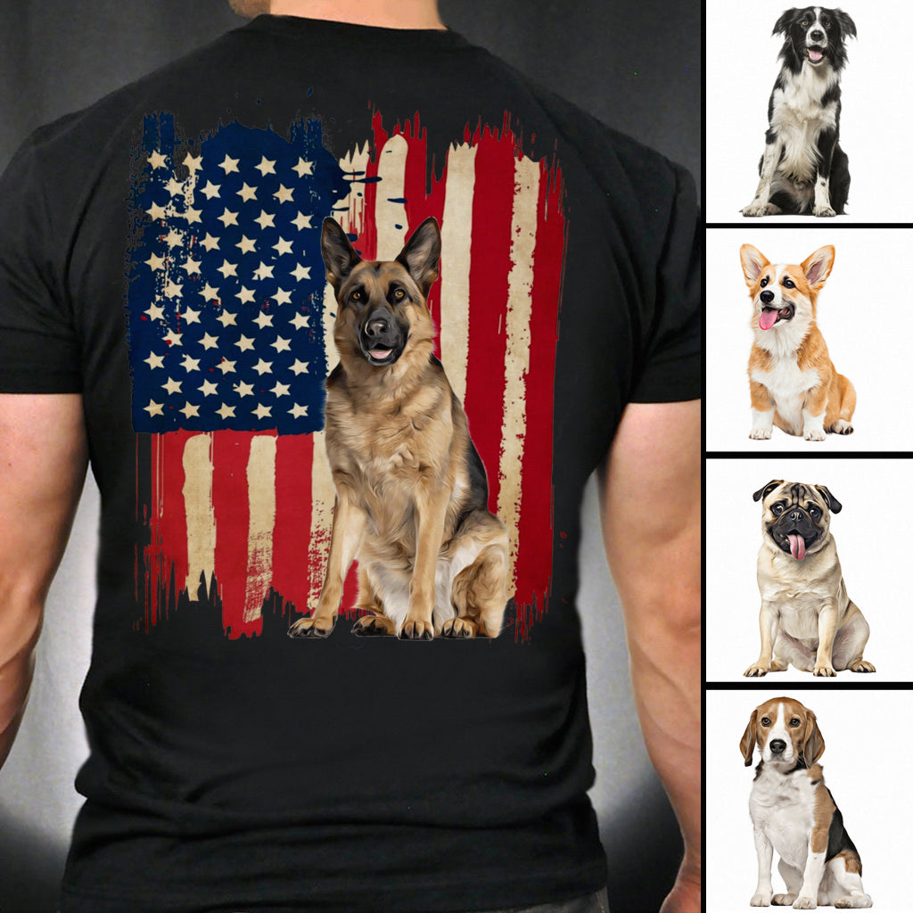 Puppy Flag - Personalized Dog T-shirt and Hoodie