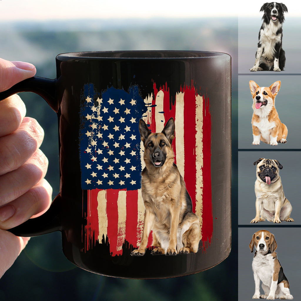Puppy Flag - Personalized Dog Mug