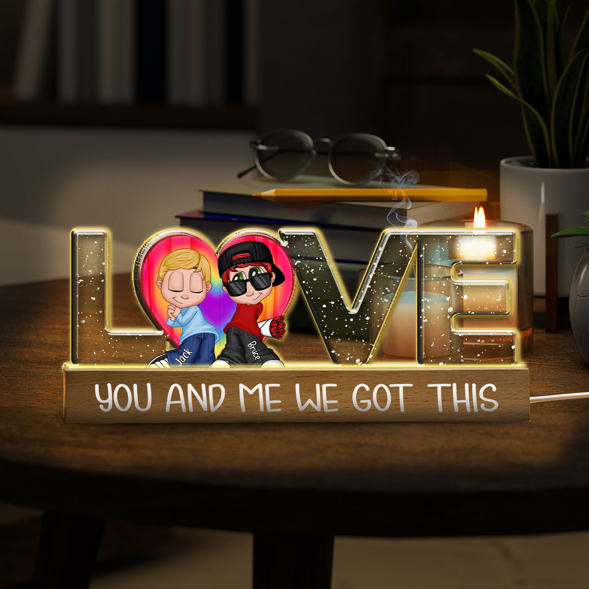 We Got This - Personalized LGBT Support Custom LED Night Light