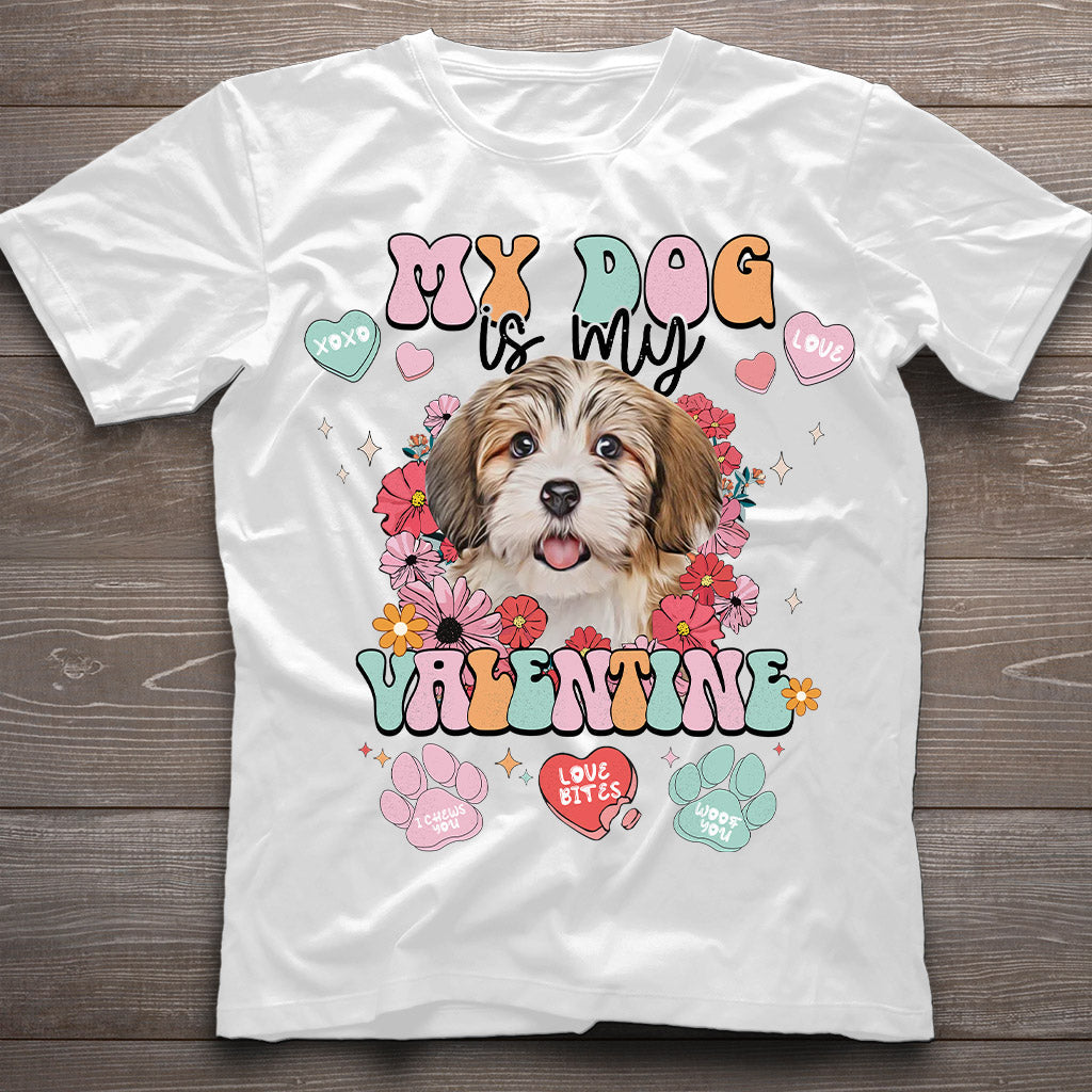 My Dog Is My Valentine - Personalized Dog T-shirt And Hoodie