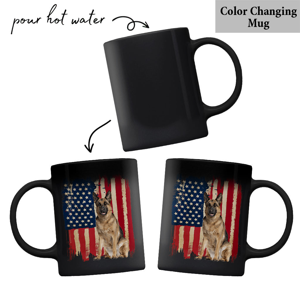 Puppy Flag - Personalized Dog Mug