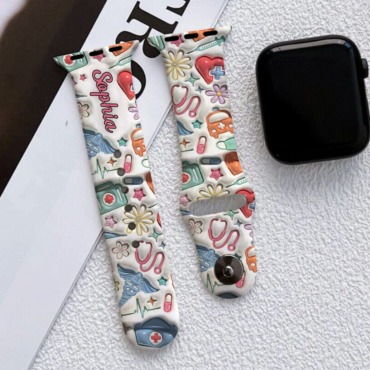 Nurse Life - Personalized Nurse Apple Watch Band