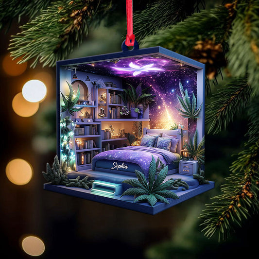 Magic Leaf Room - Personalized Weed Ornament