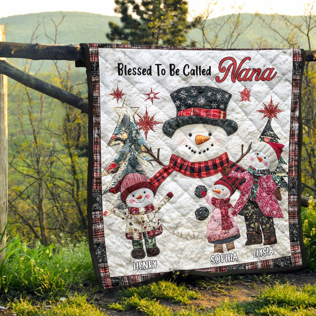 Nana Grandma Gigi - Personalized Grandma Quilt