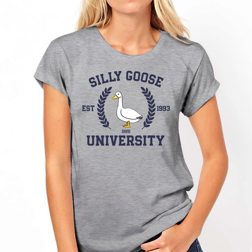 Silly Goose University - Personalized Sarcasm T-shirt And Hoodie