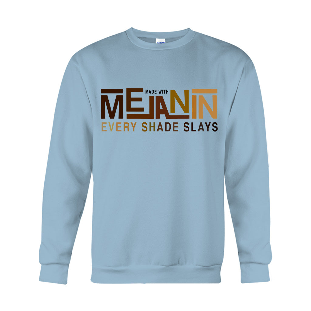 Made With Melanin - African American T-shirt And Hoodie