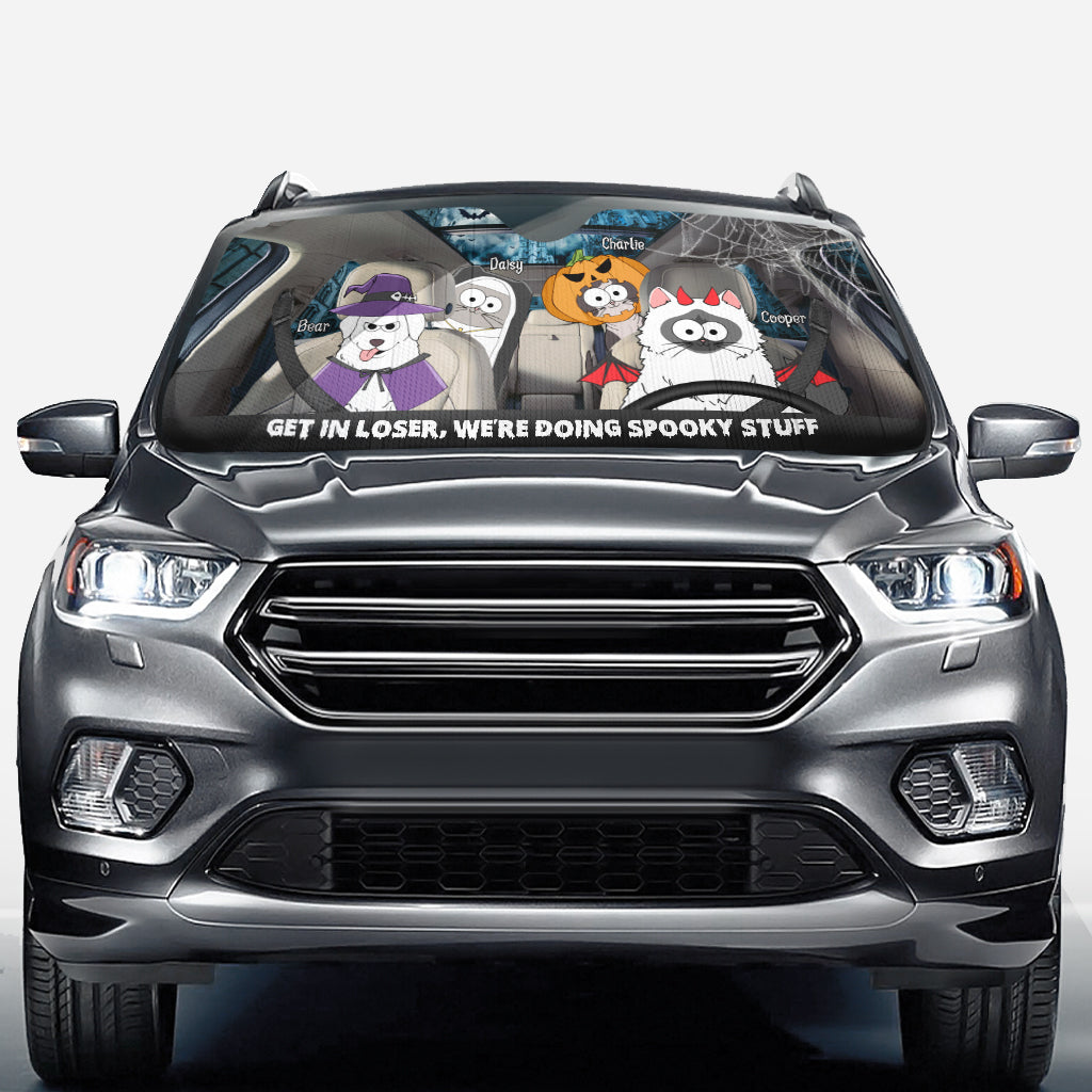 Spooky Stuff - Personalized Dog Car Sunshade