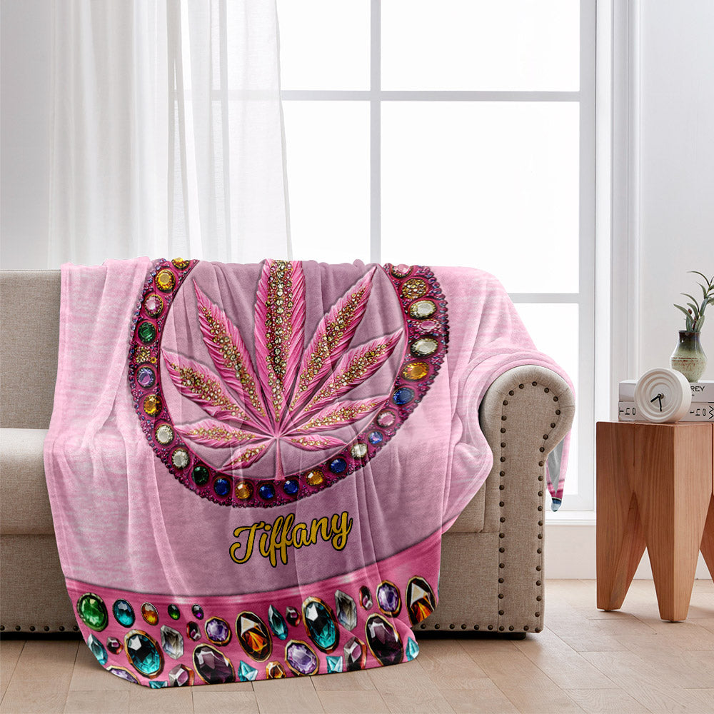 Stoner Chick - Personalized Weed Blanket