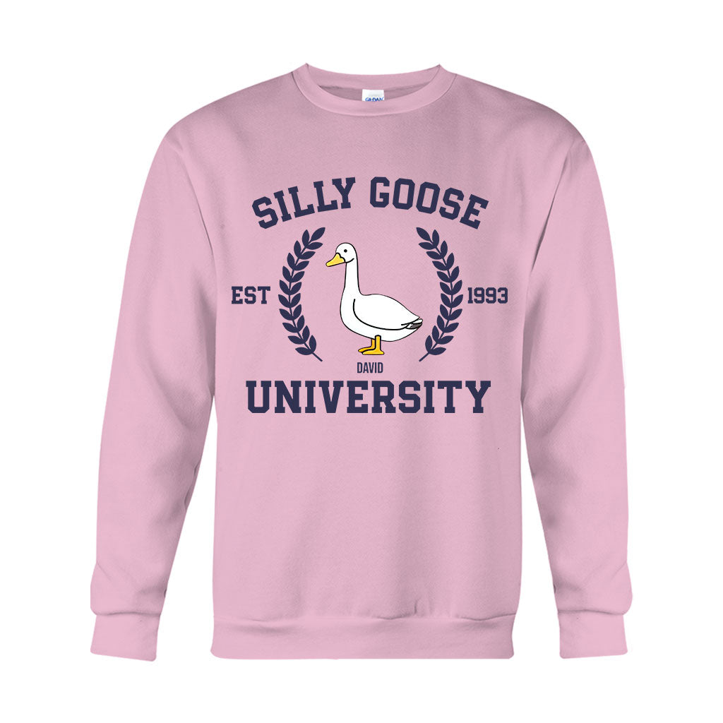 Silly Goose University - Personalized Sarcasm T-shirt And Hoodie