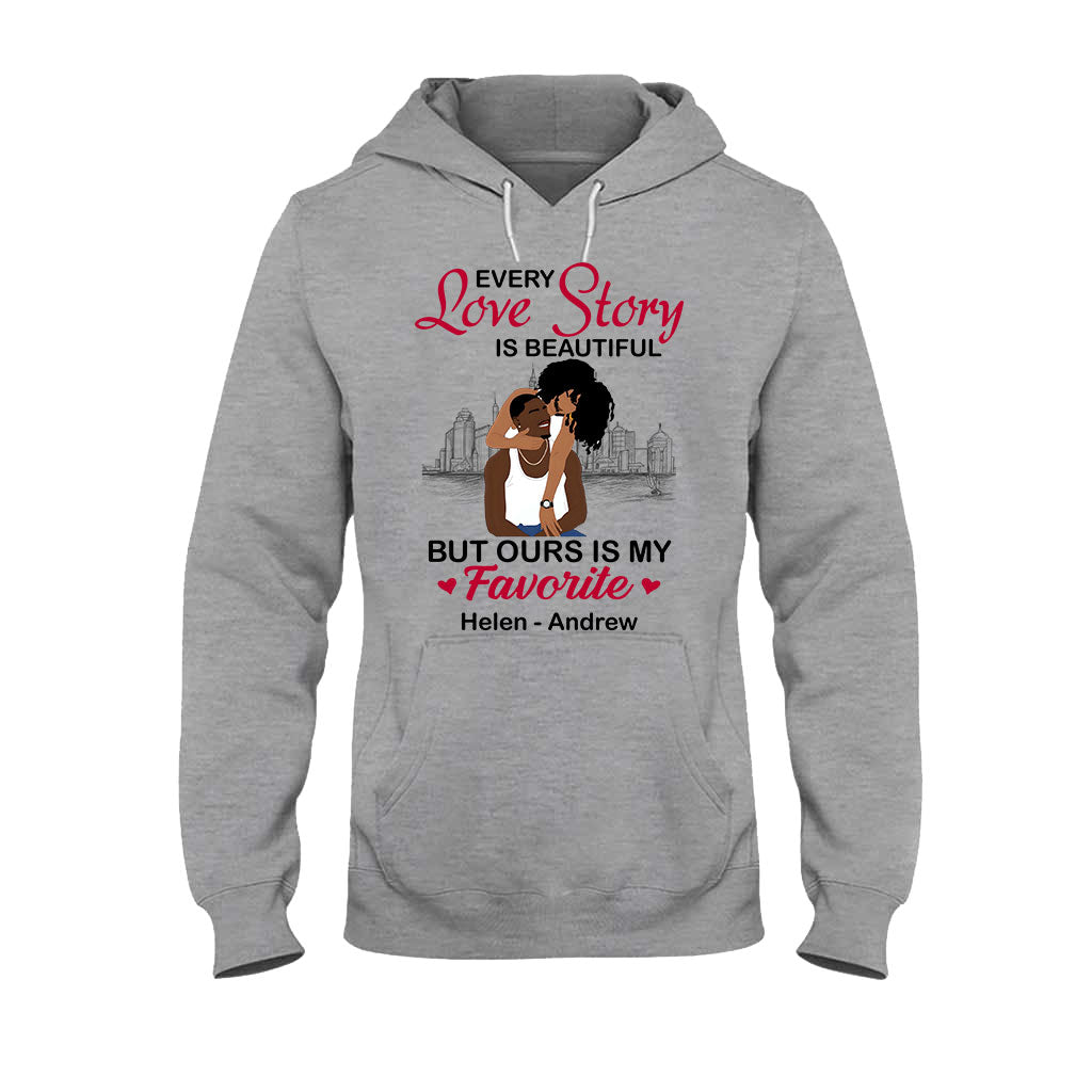 Our Story Is My Favorite - Personalized African American T-shirt And Hoodie