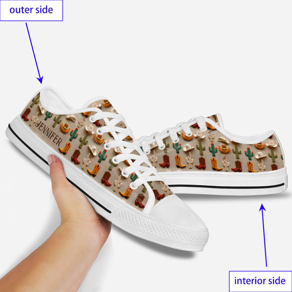Love Horses - Personalized Horse Low Top Shoes