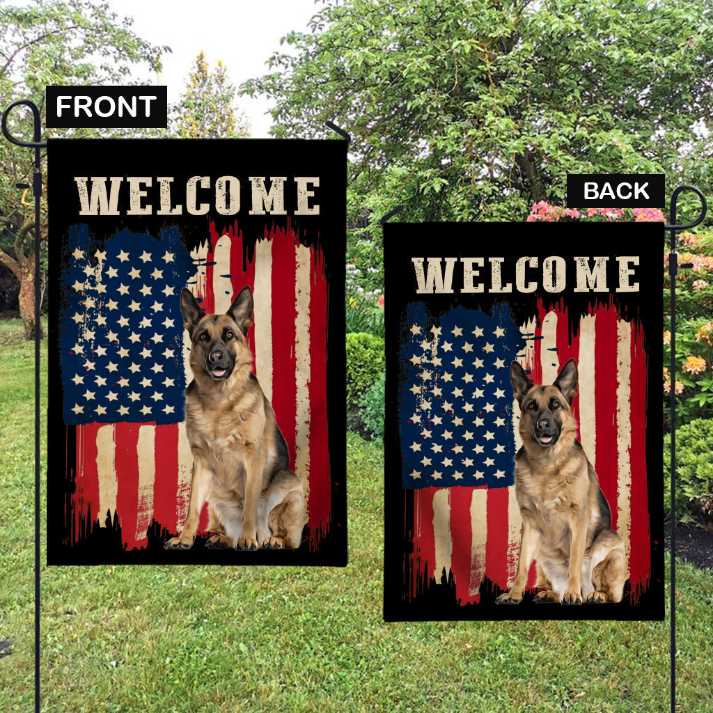 Puppy Flag - Personalized Dog Garden Flag