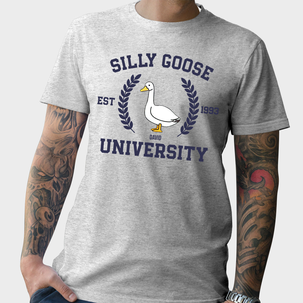 Silly Goose University - Personalized Sarcasm T-shirt And Hoodie