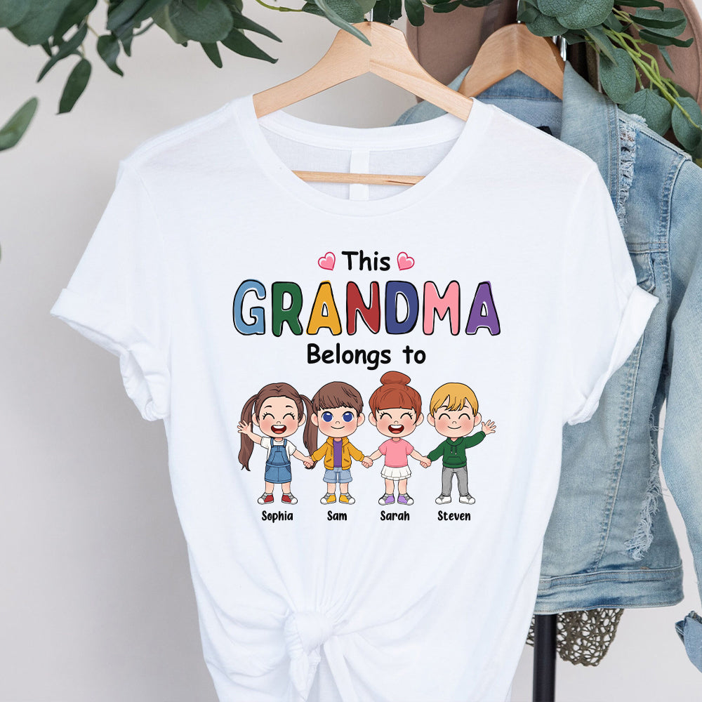 This Grandma Belongs To - Personalized Grandma T-shirt And Hoodie