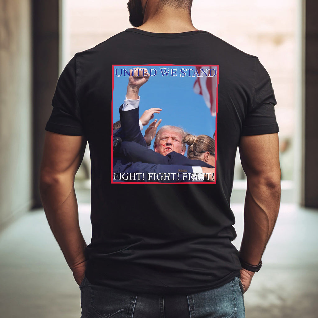 United We Stand Shirt, Never Surrender Shirt, Fight For America T-shirt, 2024 Rally Shirt, Fight Fight Fight Shirt