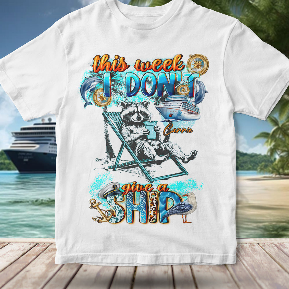 This Week I Don't Give A Ship Feral Girl Summer - Personalized Cruising T-shirt And Hoodie