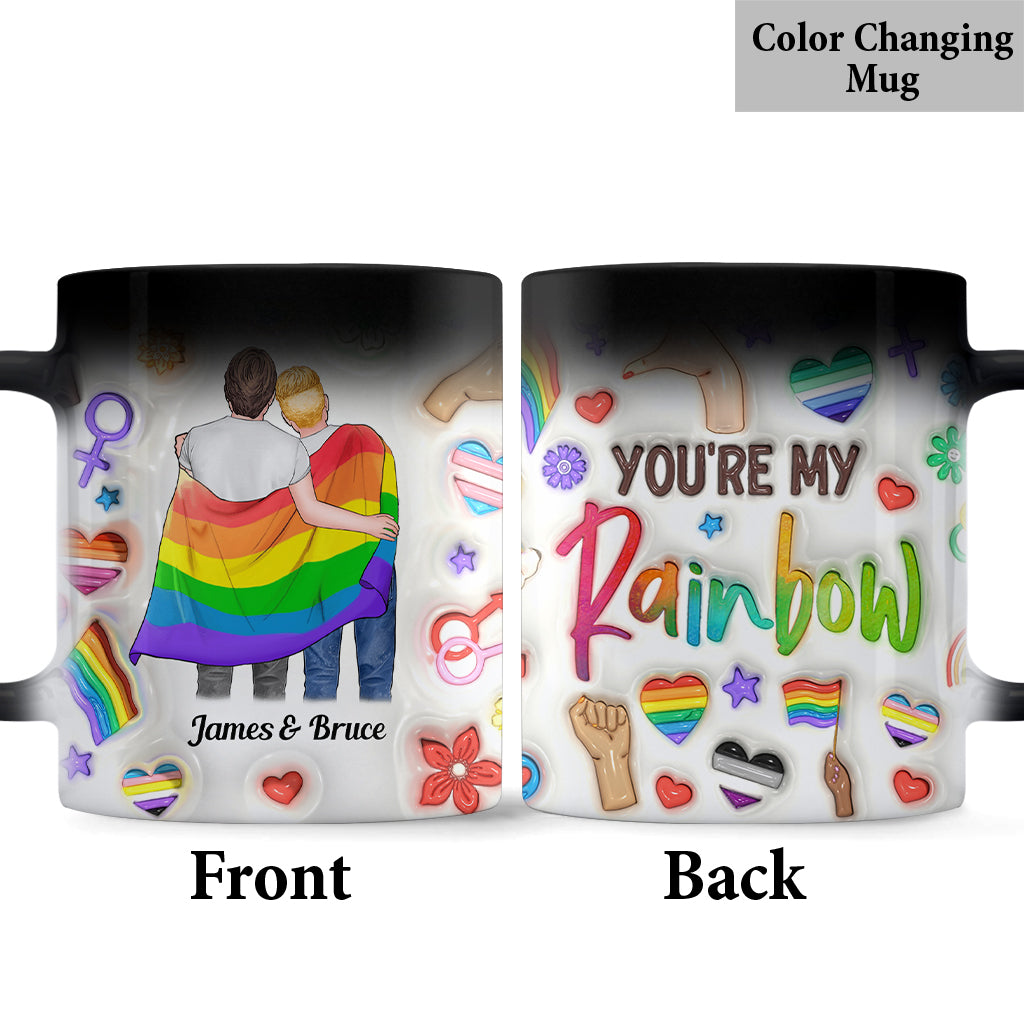 You Are My Rainbow - Personalized LGBT Support Mug