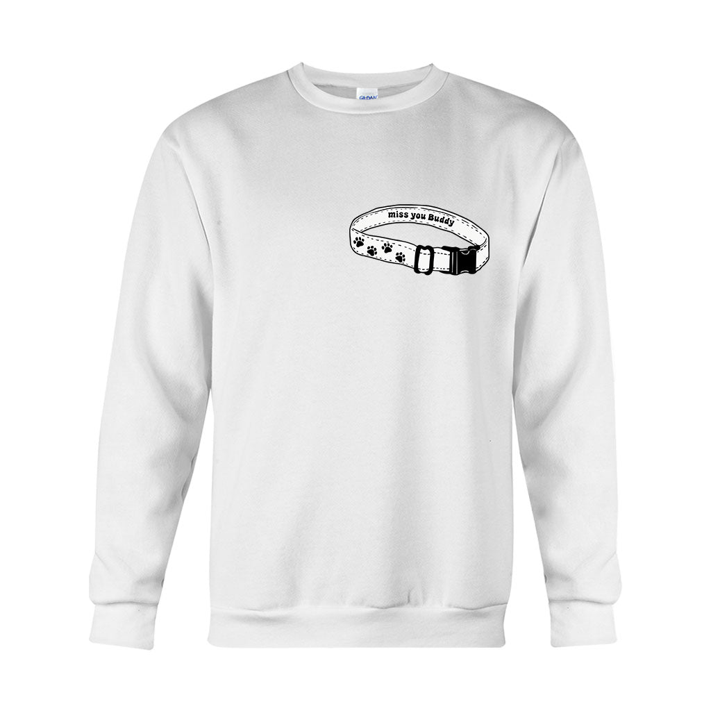 Miss You Collar - Personalized Dog T-shirt And Hoodie