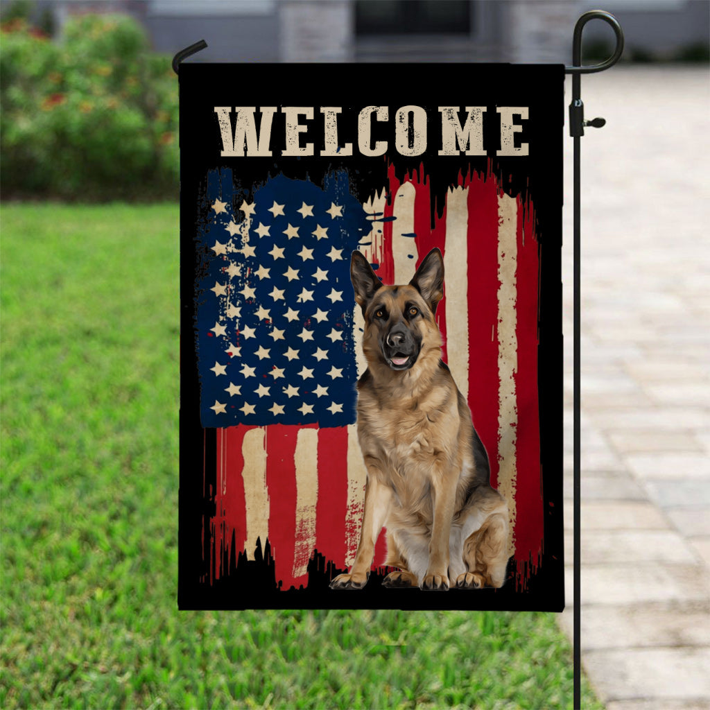 Puppy Flag - Personalized Dog Garden Flag