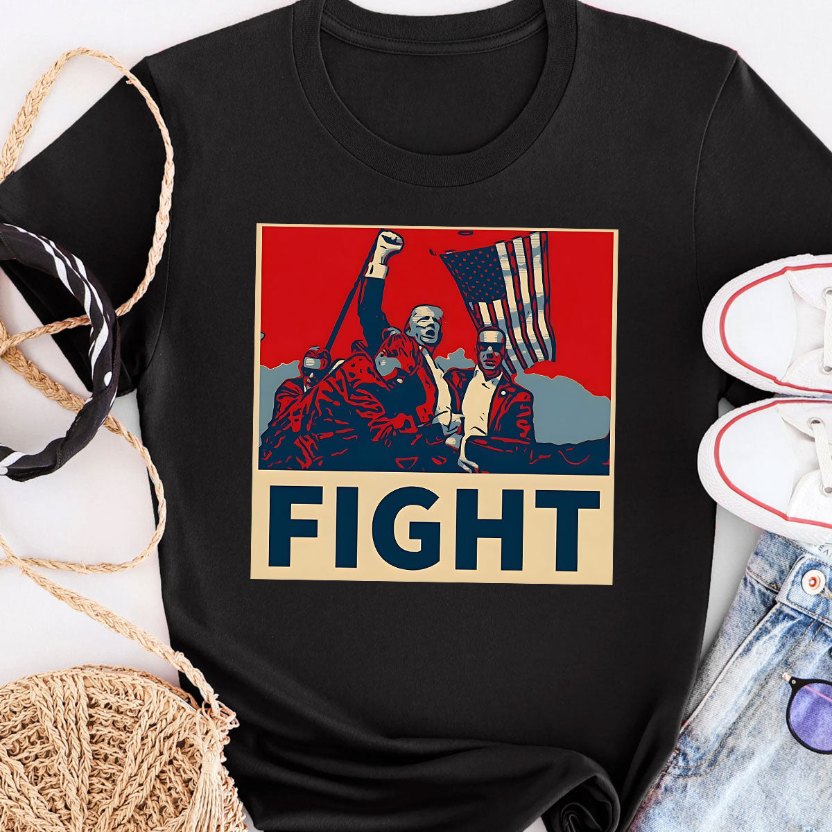 Never Surrender Shirt, Fight For America T-shirt, Retro Rally Shirt T-shirt & Hoodie