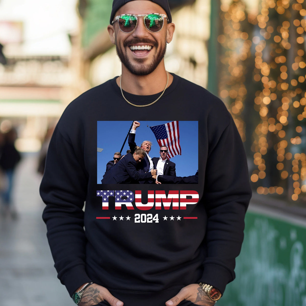 Never Surrender Shirt, Fight For America T-shirt, 2024 Rally Shirt T-shirt & Hoodie
