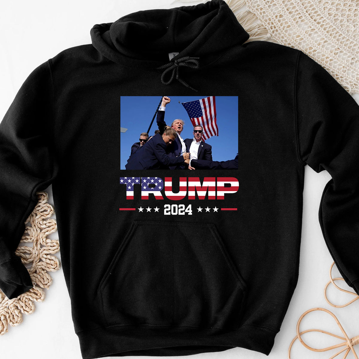 Never Surrender Shirt, Fight For America T-shirt, 2024 Rally Shirt T-shirt & Hoodie