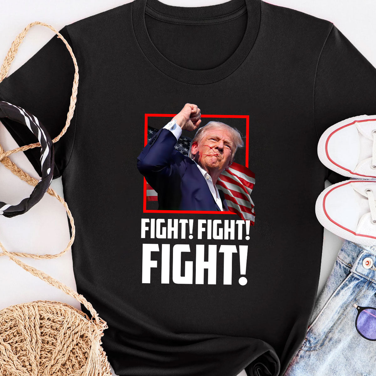 You Missed Shirt, Fight Fight Fight T-shirt, 2024 Rally Shirt T-shirt & Hoodie