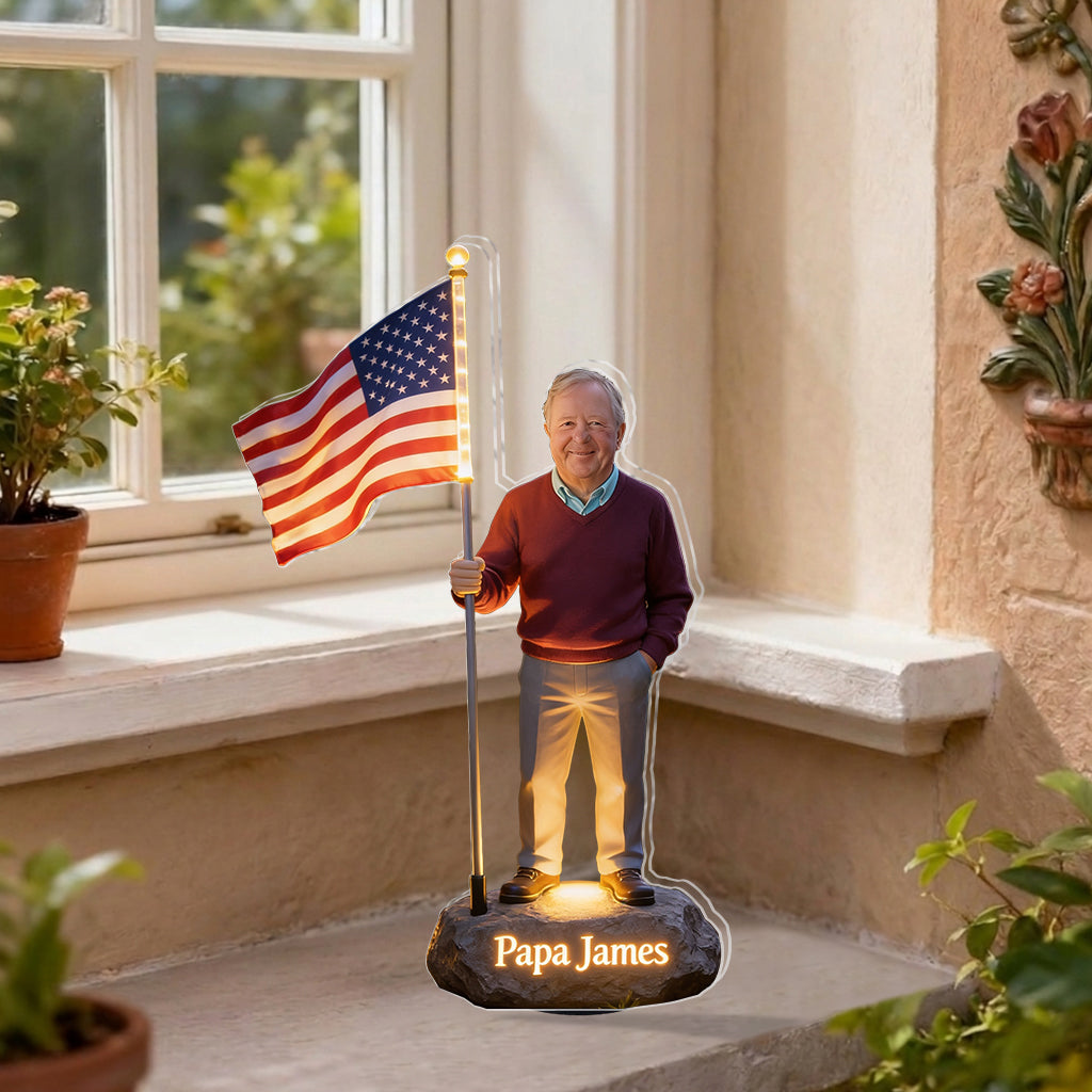 Celebrate 4th Of July - Personalized Family Solar Acrylic Light