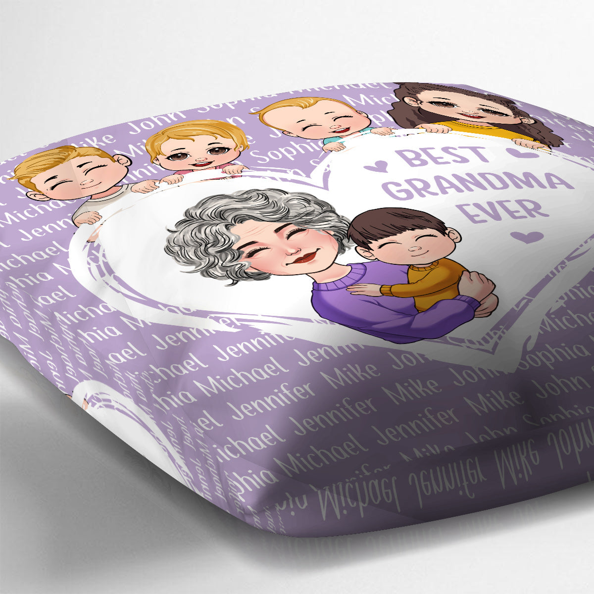 Grandma/Nana/Gigi We Love You - Personalized Grandma Throw Pillow