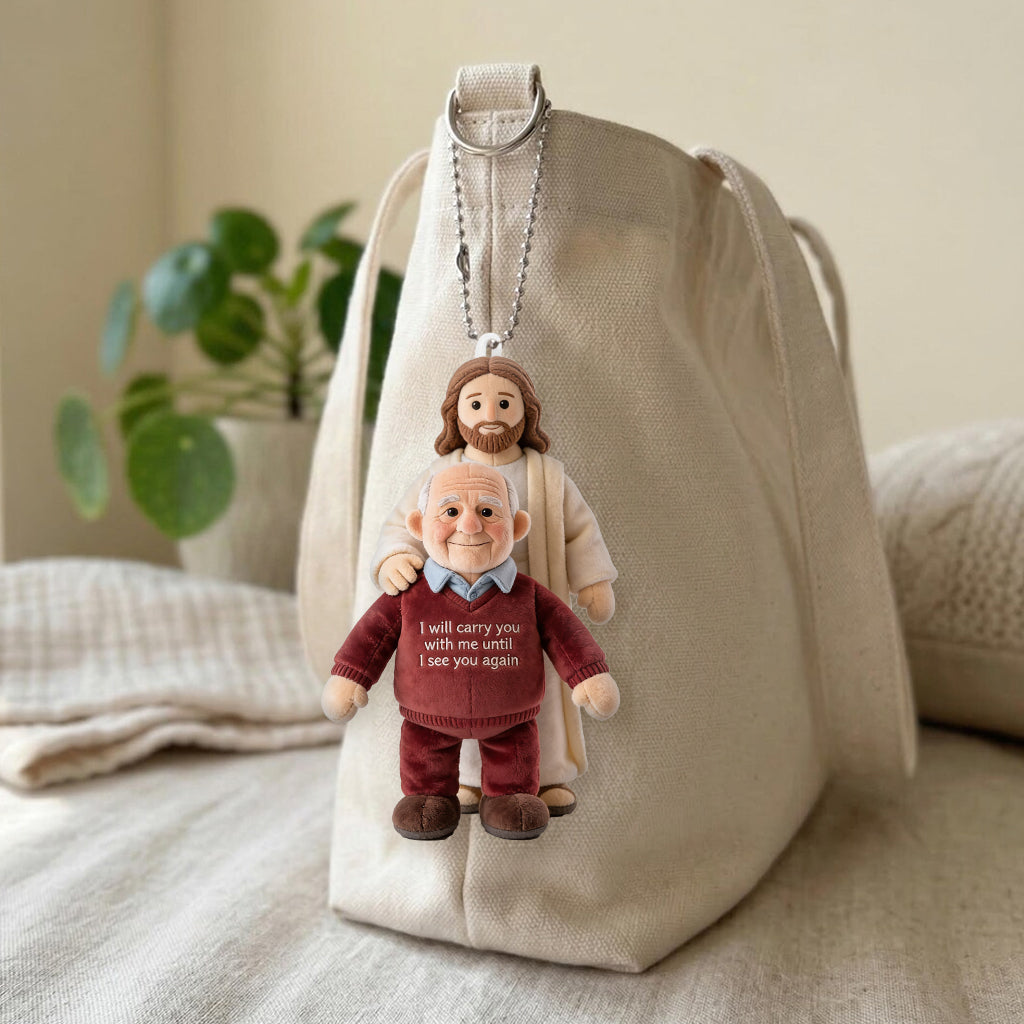 Custom Any Photo - Personalized Memorial Plush Keychain