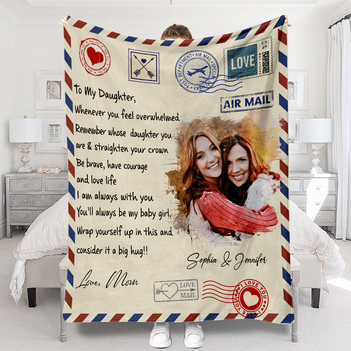 I Am Always With You - Personalized Daughter Blanket