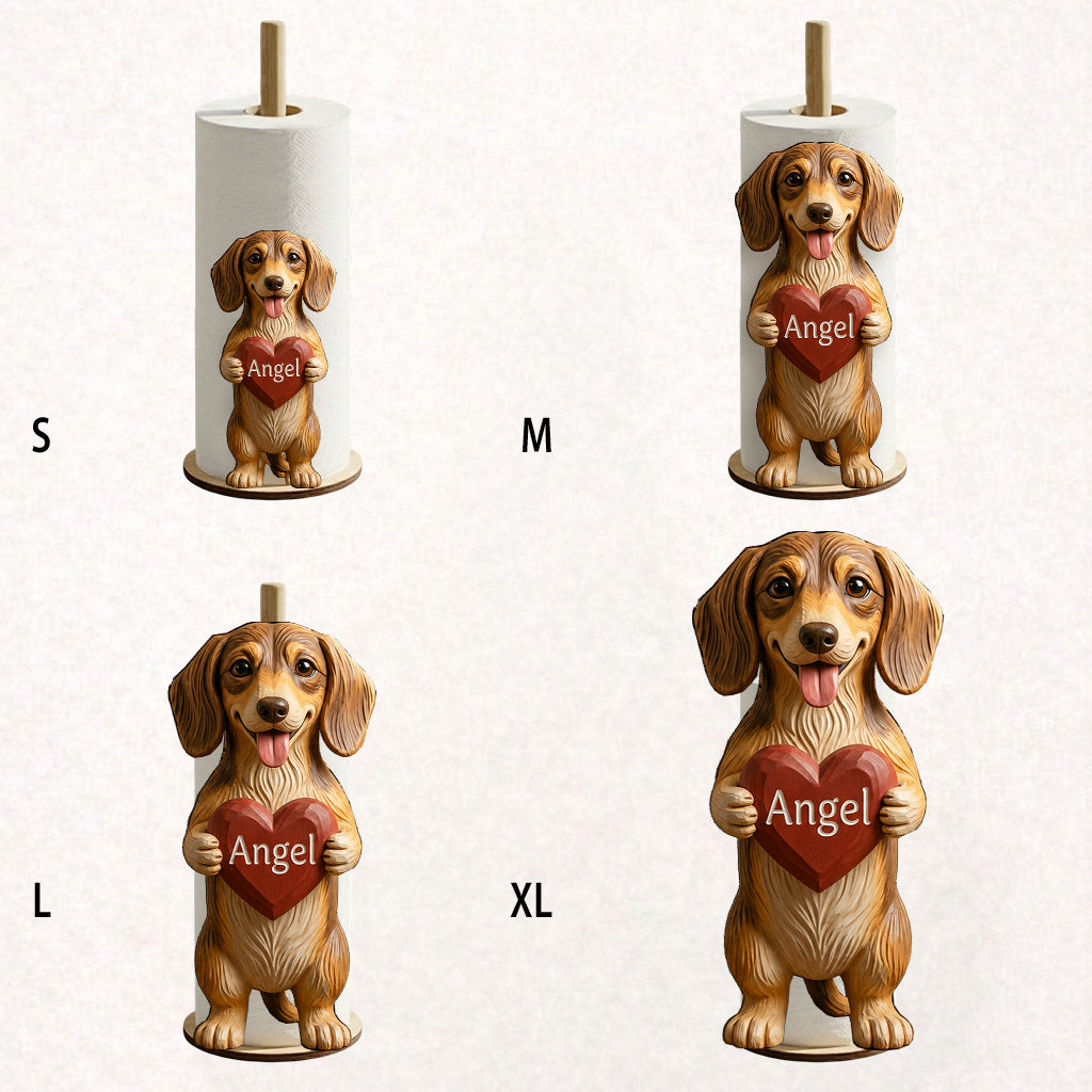 Dog Leash Holder - Personalized Dog Paper Towel Stand