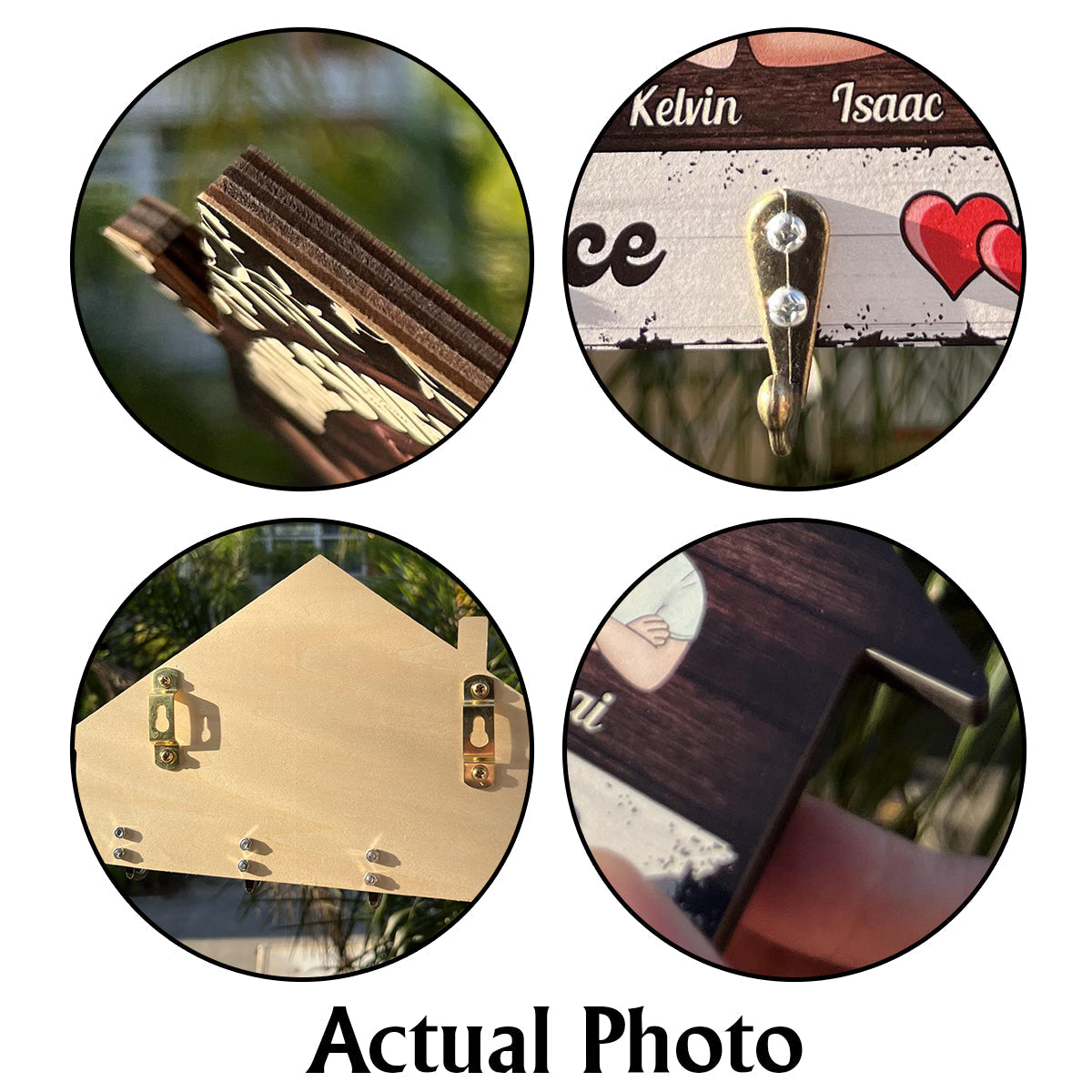 Grandma's / Mom's Garden - Personalized Grandma Custom Shaped Key Rack