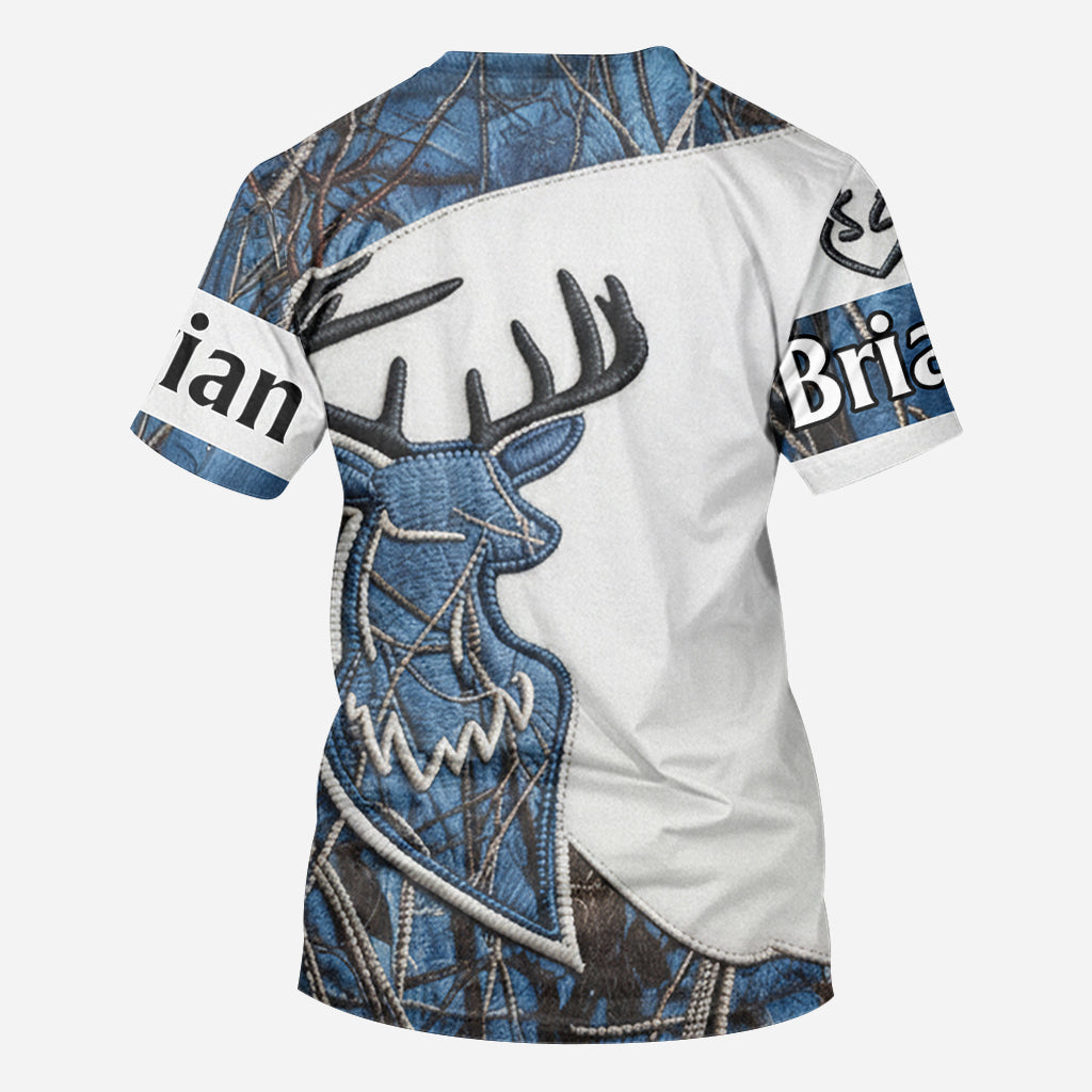 Couple Matching Shirts, Hunting Couple Matching Shirt - Personalized Hunting All Over Shirt