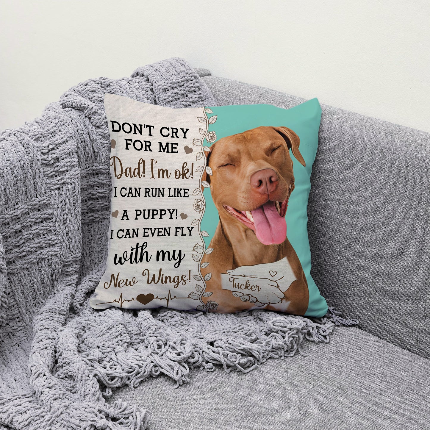 Personalized Christmas Pillow for Dog Lovers – Perfect Holiday Gift to Celebrate Your Furry Friend