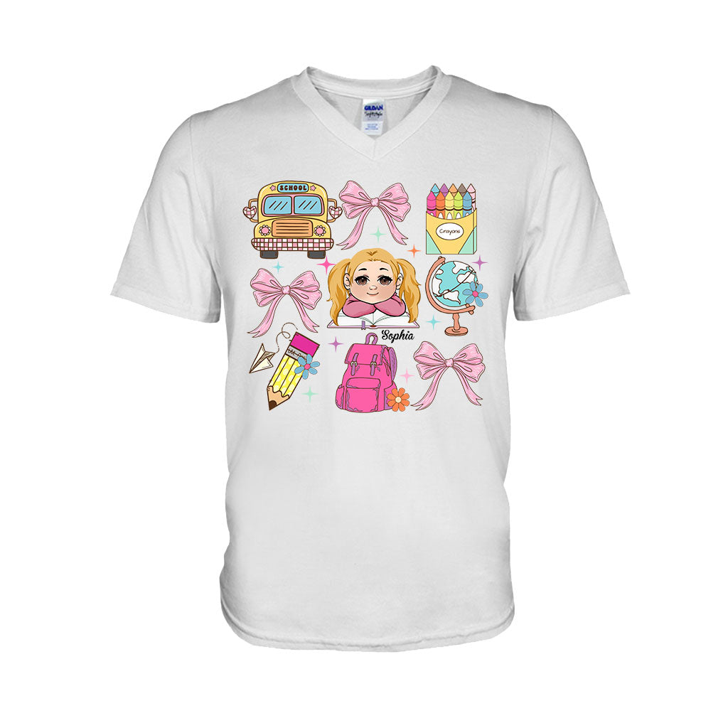 Back to School Coquette - Personalized Kid T-shirt And Hoodie