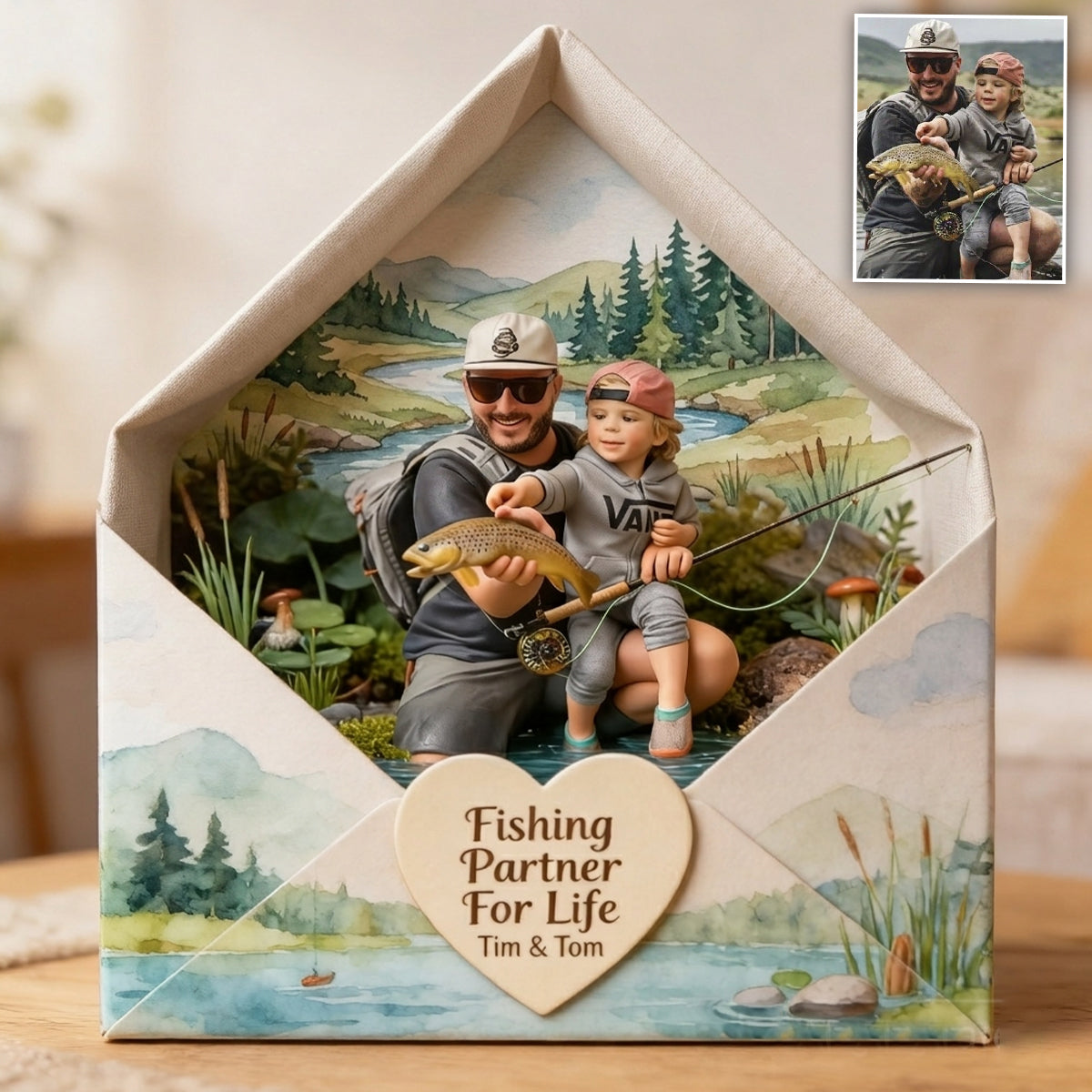 A Letter Of Me To You - Personalized Family Custom Shaped Acrylic Plaque