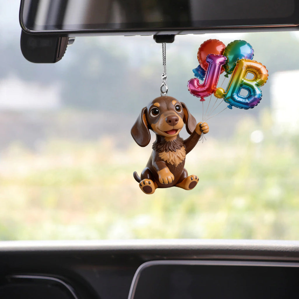 Custom Pet Name Ballon - Personalized Dog Transparent Car Ornament