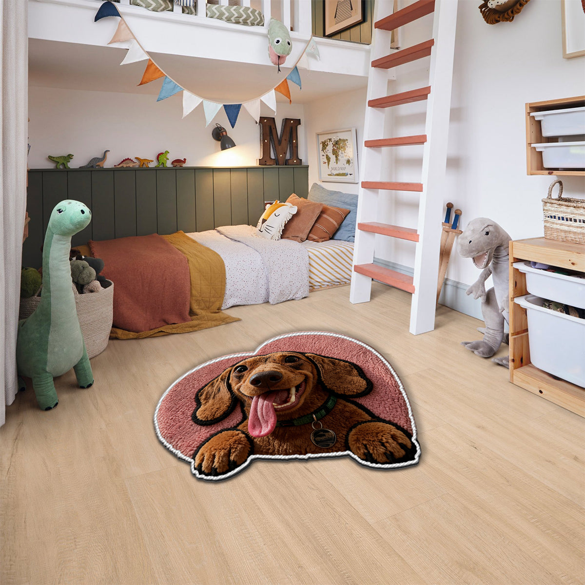 Gift for Pet Owner - Personalized Dog Non-Slip Tufted Rug