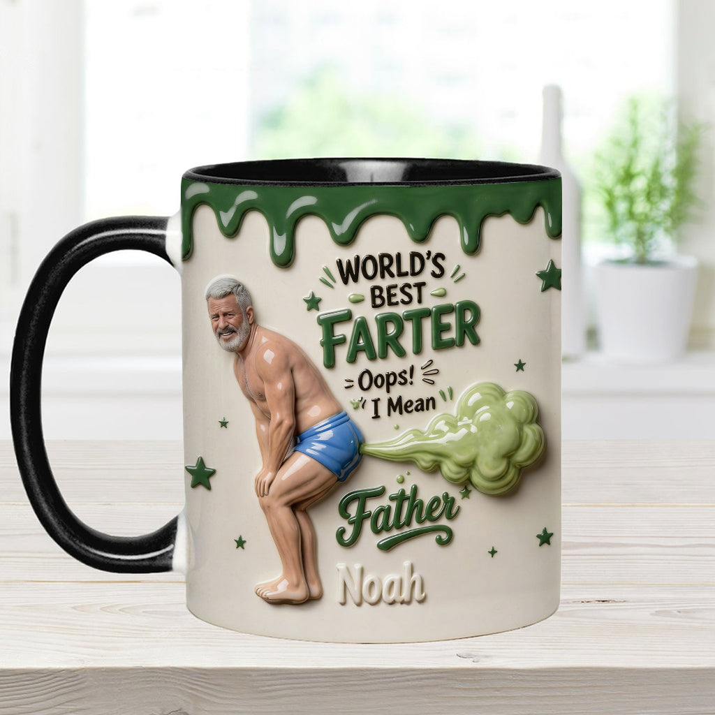 Best Farter Ever - Personalized Father Accent Mug & Coaster