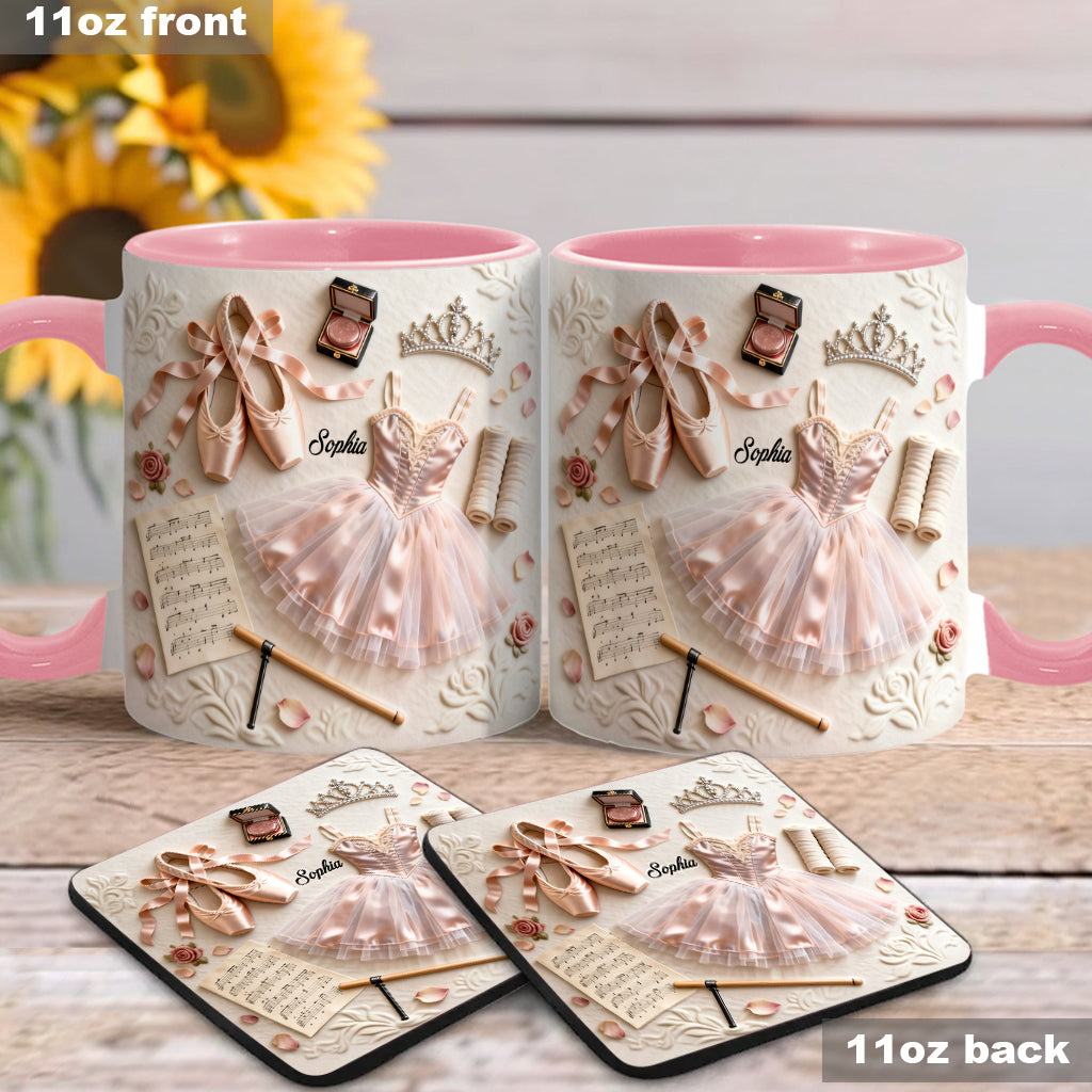 Love Ballet - Personalized Ballet Accent Mug & Coaster