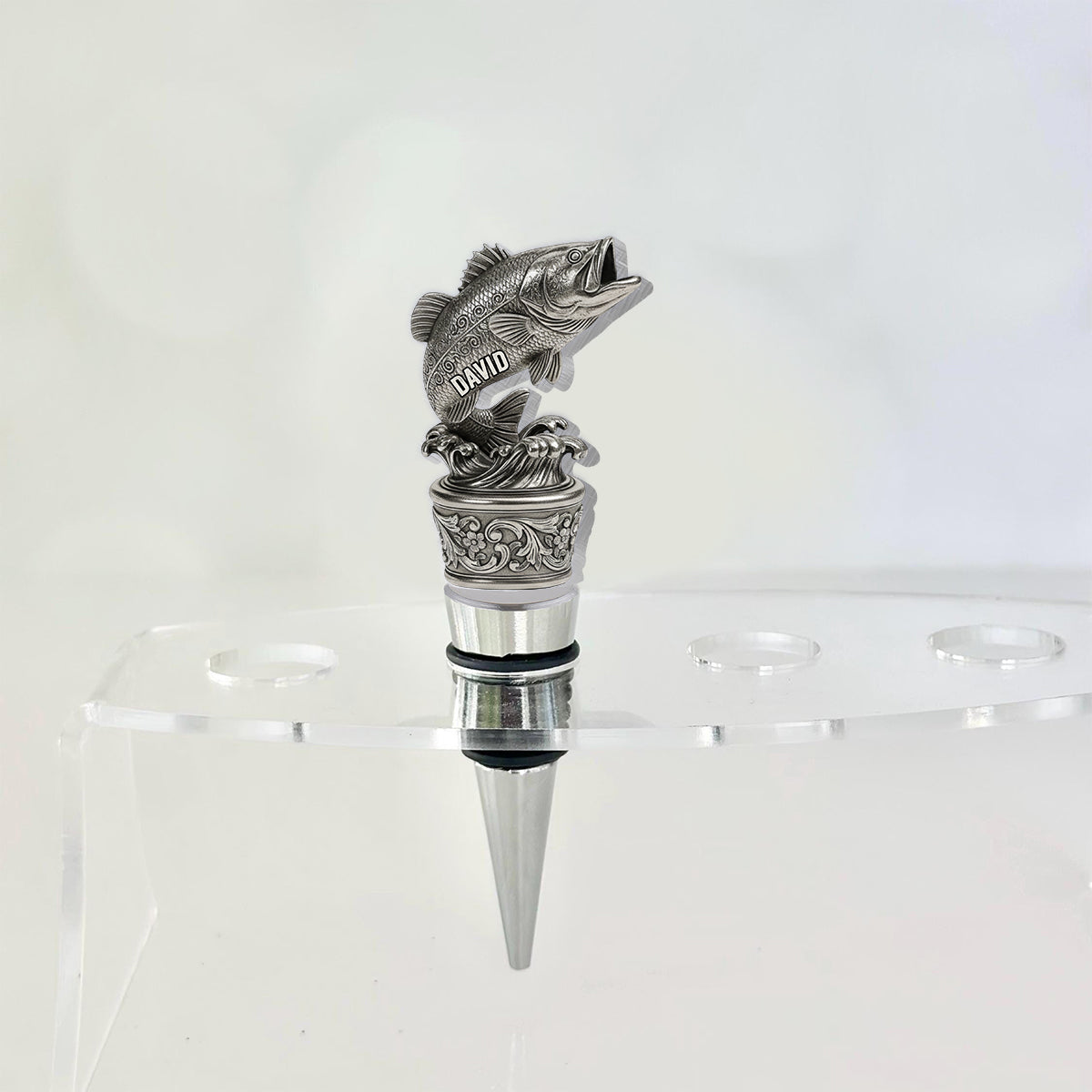 Drinking And Fishing - Personalized Fishing Bottle Stopper