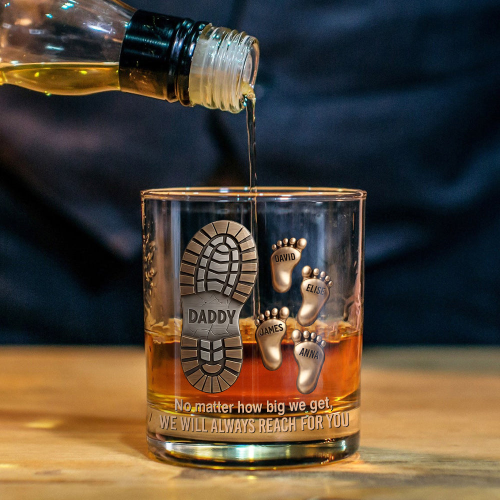 Happy Father's Day - Personalized Father Whiskey Glass