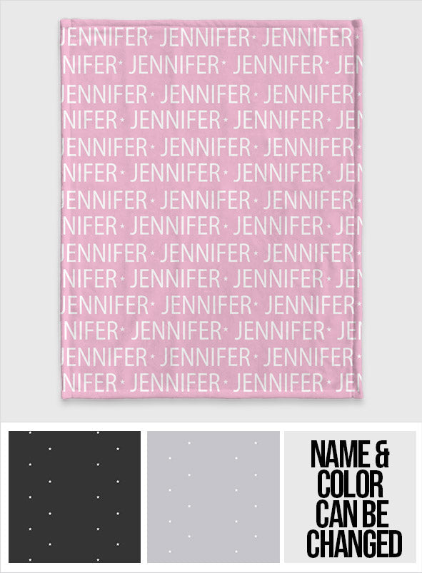 Custom Name Pattern - Personalized Daughter Blanket
